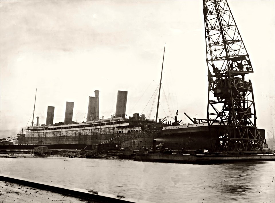titanic at dry dock Thompson
