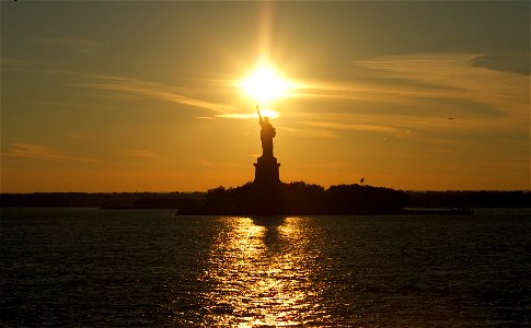Lady Liberty at Dusk