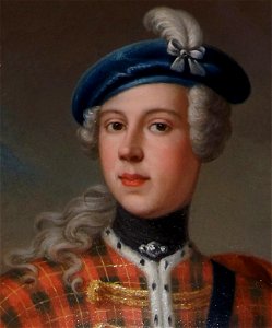 Charles Edward Stuart, (Bonnie Prince Charlie). Edited Portrait photo