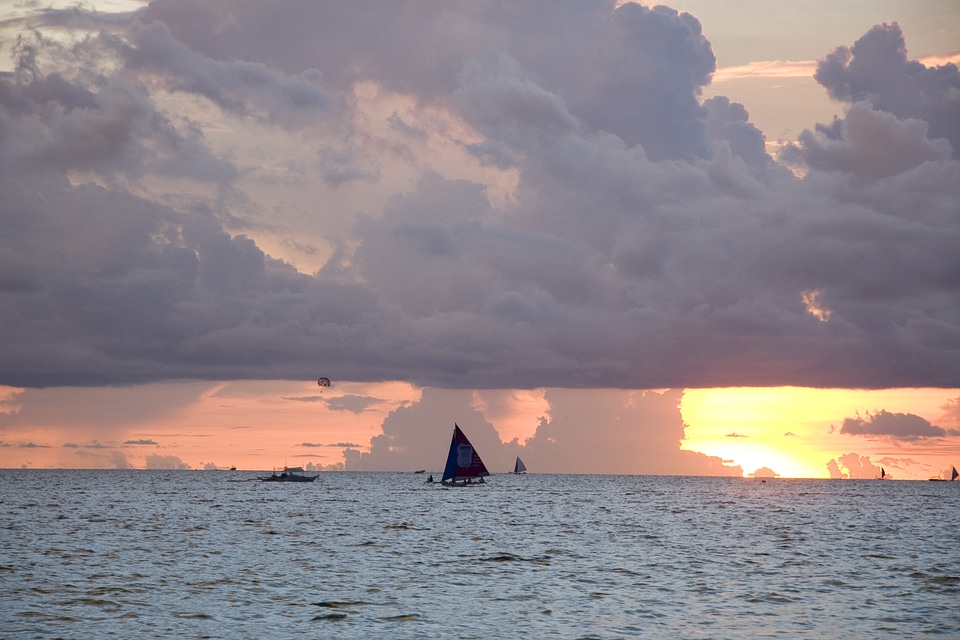 Philippines Boracay sunset Beautiful scenery
