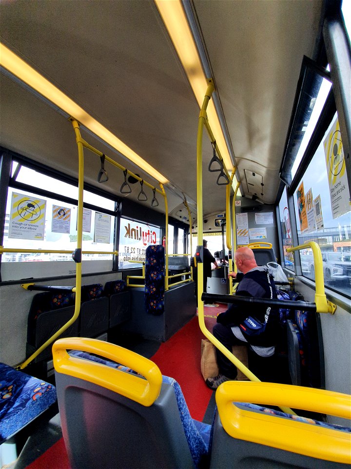 Inside a Citylink bus, Ngāmotu New Plymouth, Taranaki, New Zealand photo