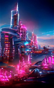 Cyberpunk City photo