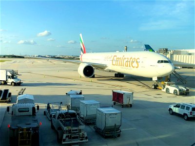 Emirates 777-300 at MCO photo