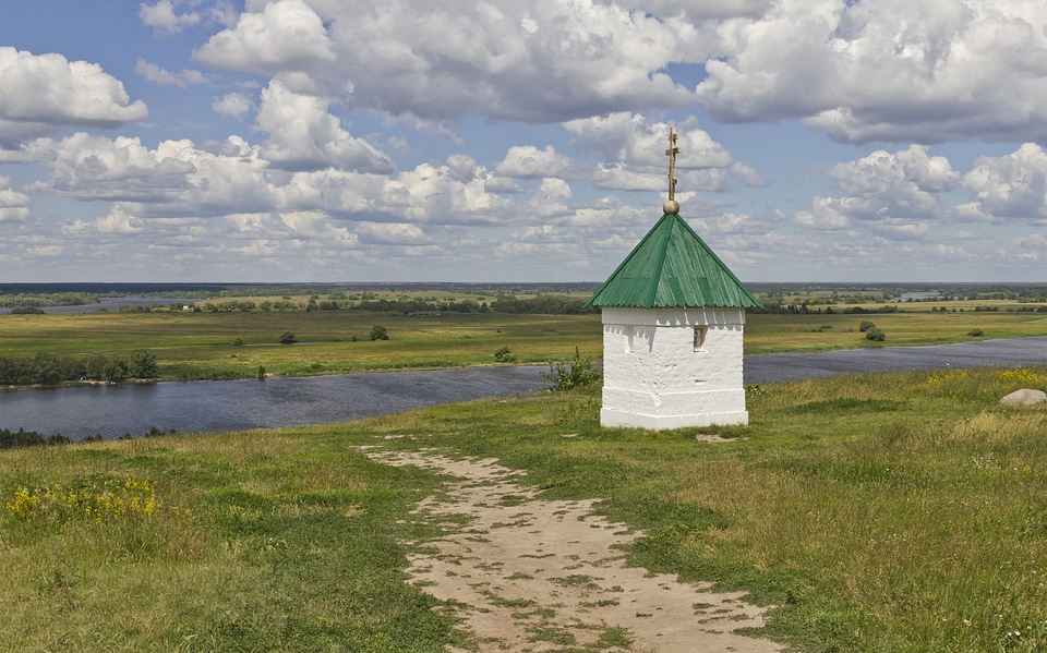 the Oka River from Konstantinovo village, Ryazan Oblast, Russia