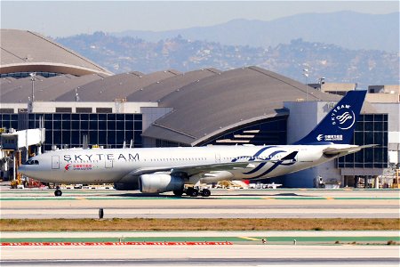 China Eastern Airlines A330-200 arriving at LAX photo