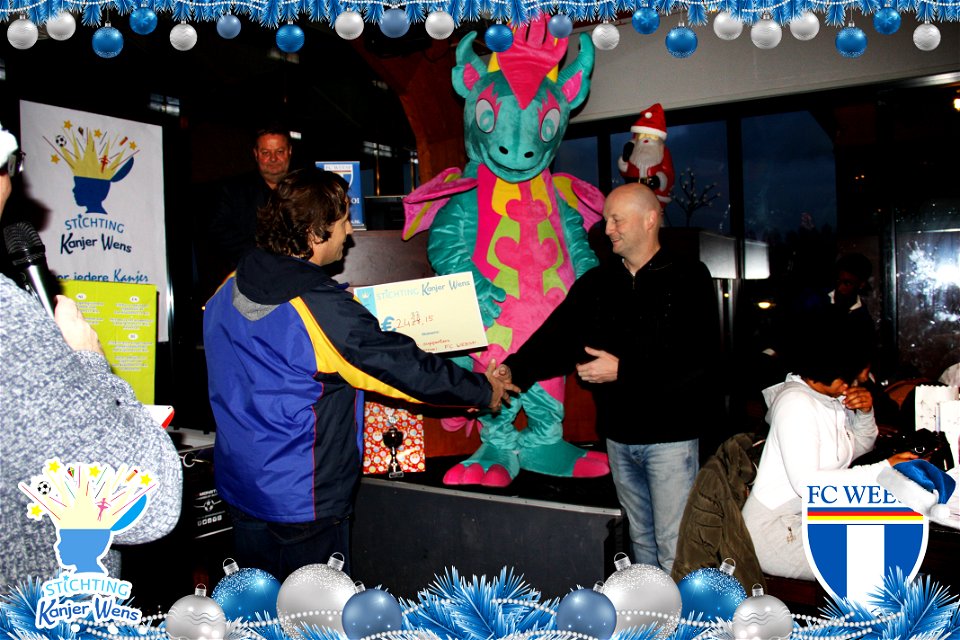 FC Weesp Kersttoernooi 2017 voor Stichting Kanjer Wens - Gesponserd door: LaLieFra.nl Wensballonnenshop.nl en Richi Franken Producties