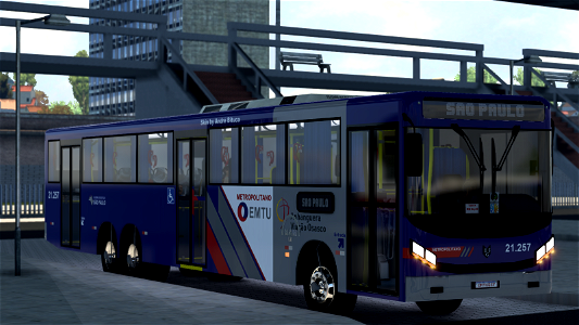 Ônibus Triton MAN Urbano Skin EMTU Metropolitano ETS2 Euro Truck Simulator 2
