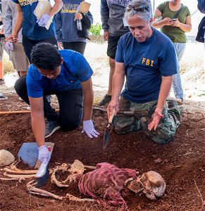 FBI Honolulu Adopt-a-School: Students Process Mock Crime Scene photo