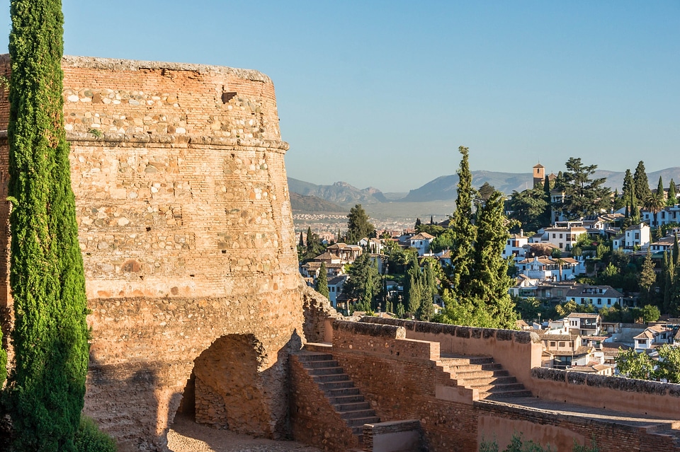 Alhambra at sunset, Granada, Spain