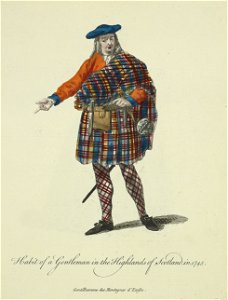 'Highland' Costume print 18th c.