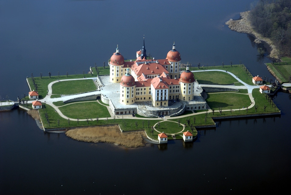 Aerial View Moritzburg Castle Saxony