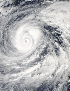 Super Typhoon Vongfong in the Philippine Sea