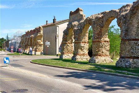 Roman Aqueduct of the Gier, France photo