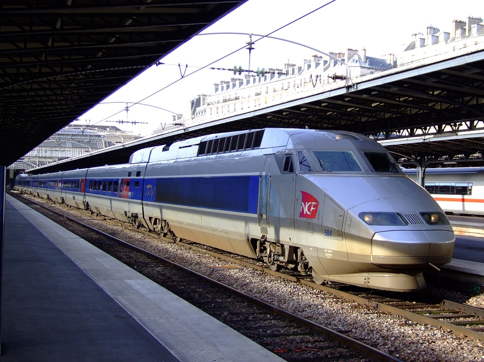 TGV on a way from Paris to Strasbourg