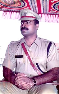 Dinesh MN as SP Karauli in 2001.