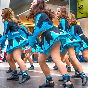 German traditional dance group Funkenmariechen in carnival photo