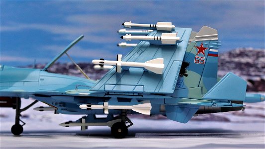 Sukhoi Su-33 Sea Flanker Diecast Model Russian Navy, "Bort 65"