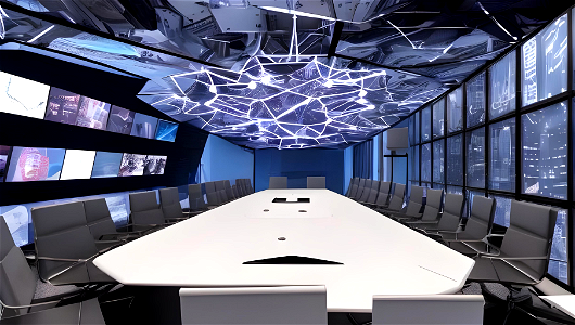 Inside Tactical Mega-Corporation Meeting Room photo