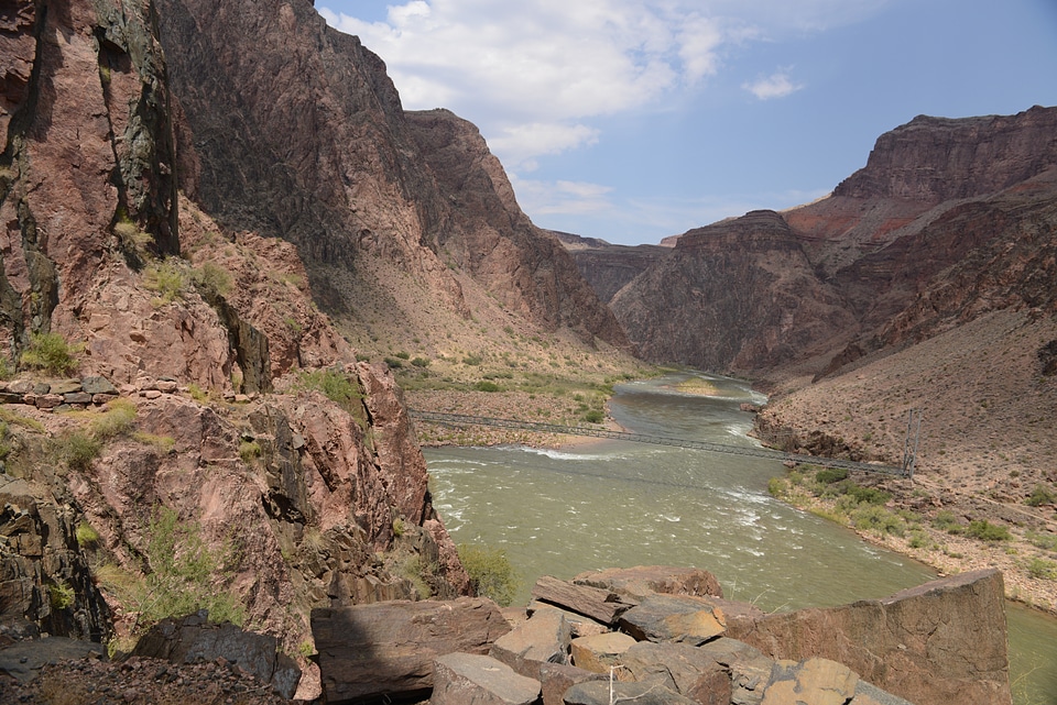Colorado River overlook from the Shafer Trail in Utah