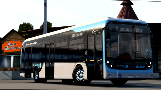 Ônibus Bollore Bluebus SE Skin île-de-France ETS2 Euro Truck Simulator 2
