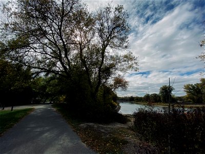 The view of Grand River, Brantford, Canada