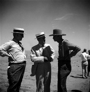 Dr. Cooke and Dr. Gray with farmer of Boise City, Oklahoma. President's report