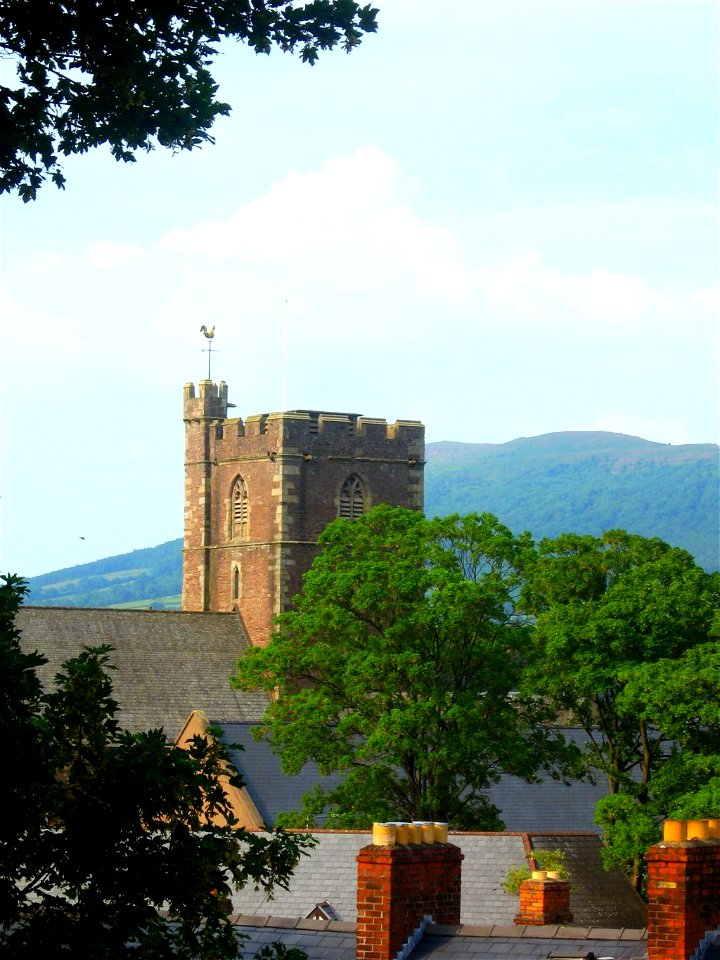 Church and Mountain photo