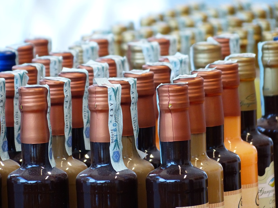 Liqueurs liquor bottles alcohol
