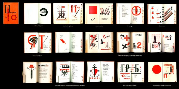 Diseño editorial de poemario "Para la voz" de Mayakovsky