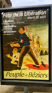 Affiche - Béziers - Fête de la Libération