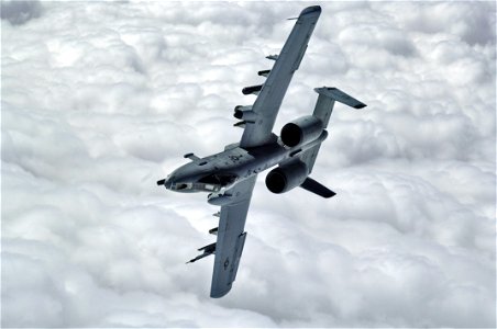 A-10 Thunderbolt II breaks into a snap roll photo