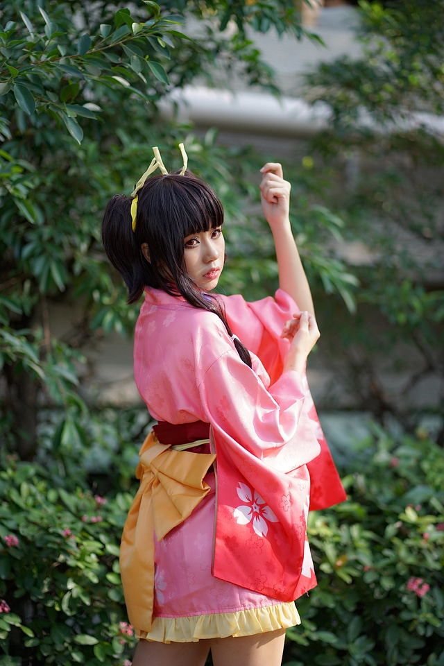 Anime cosplay Costume cute Asian Girl