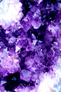 Purple Amethyst Crystal Cluster Vertical Wallpaper 2021