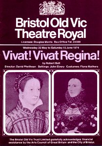 Bristol Old Vic Programme, May/June 1974 photo