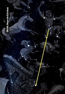 Órion: Mapa de Estrelas - Canopus