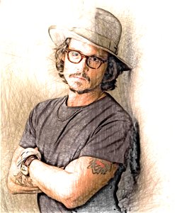 Johnny Depp digital painting photo