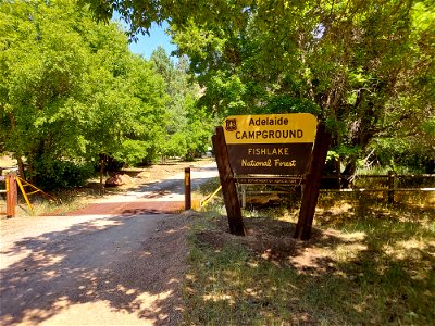 Adelaide Campground Sign Replaced