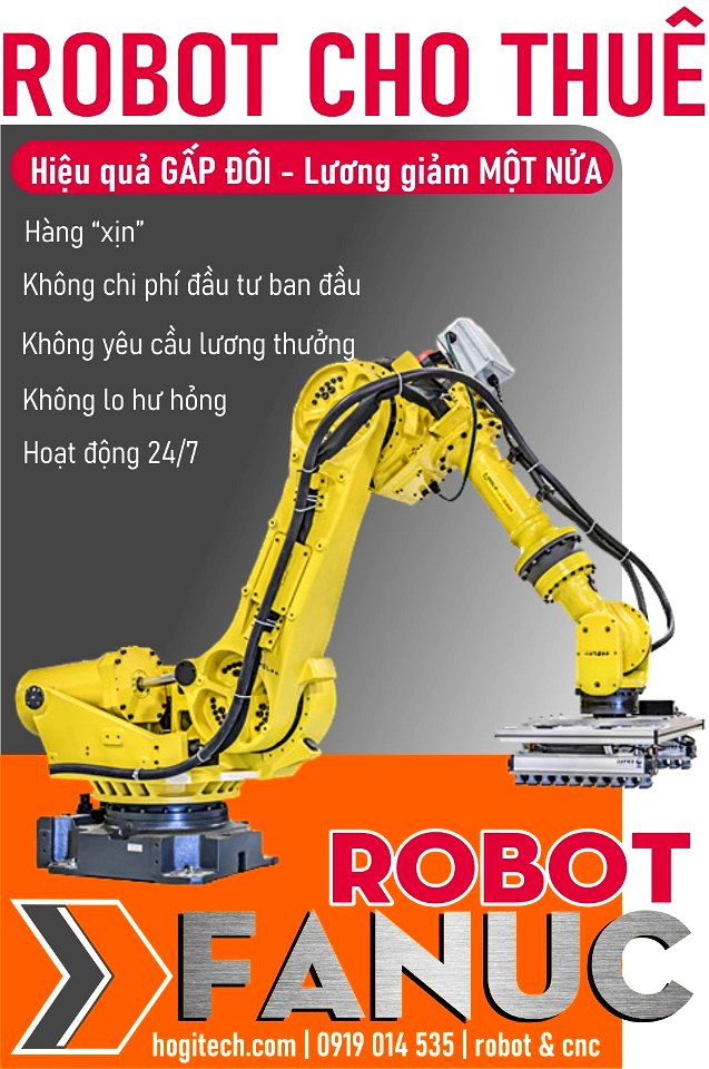 Cho thuê robot fanuc giá rẻ