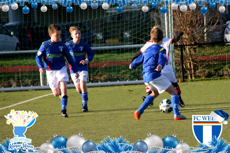 FC Weesp Kersttoernooi 2017 voor Stichting Kanjer Wens - Gesponserd door: LaLieFra.nl Wensballonnenshop.nl en Richi Franken Producties