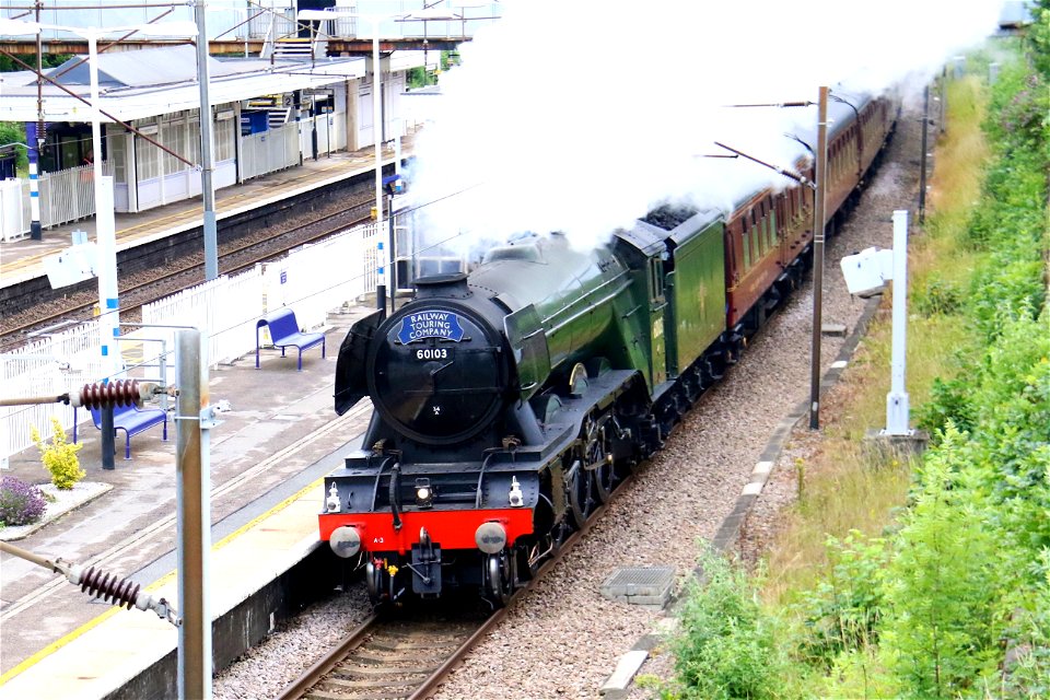 60103 'Flying Scotsman' at Oakleigh Park with 'The Yorkshireman' photo