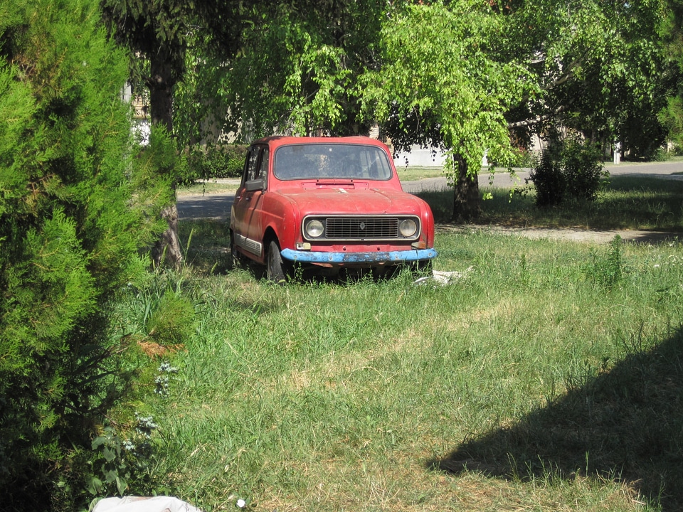Retired scrap renault