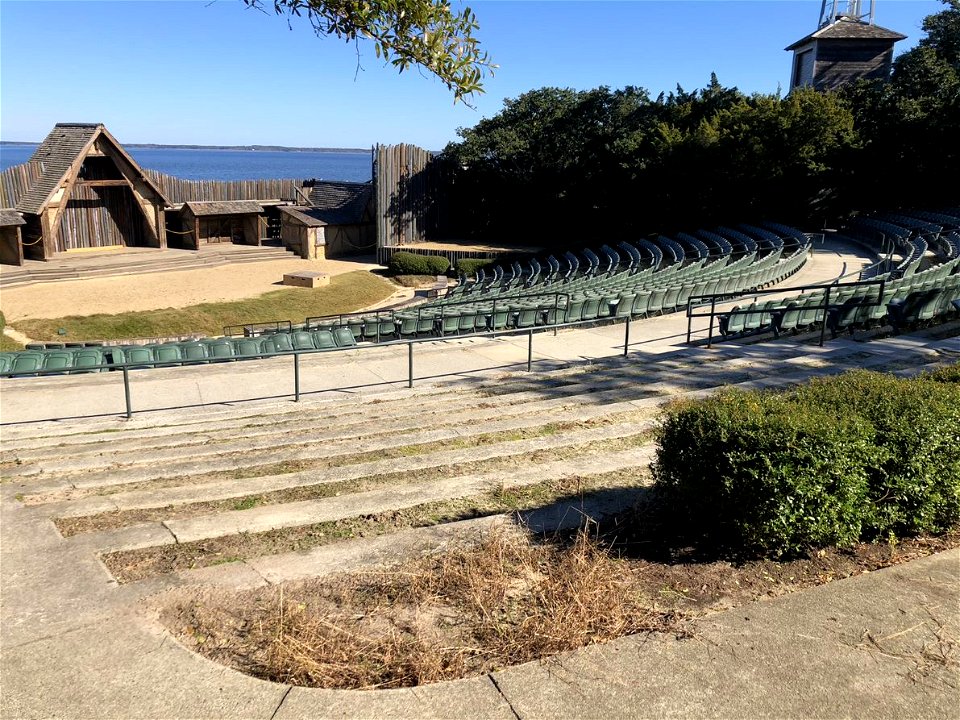 Waterside Theatre seat removal project 11-14-2021