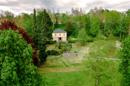 Stadt Eisfeld - Blick auf den Otto-Ludwig-Garten photo