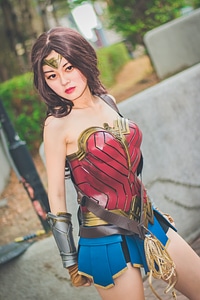cosplayers dress up as Japanese Manga characters