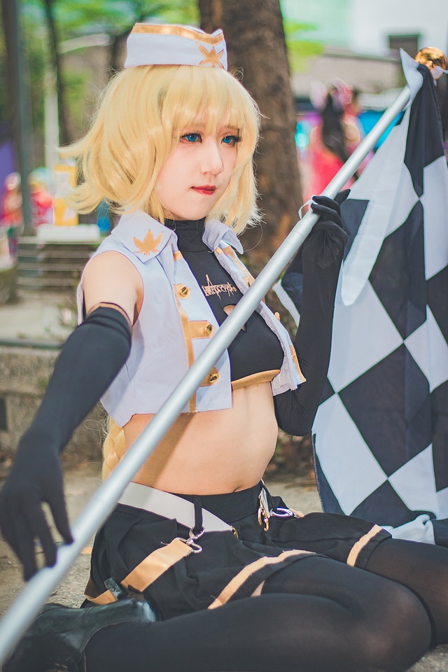 cosplayers dress up as Japanese Manga characters