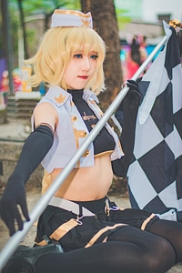 cosplayers dress up as Japanese Manga characters