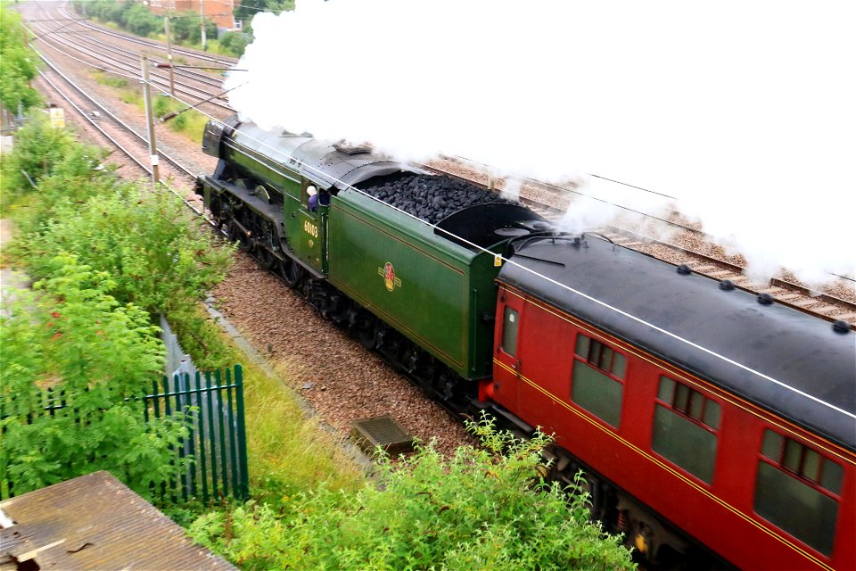 60103 Flying Scotsman at Oakleigh Park with 'The White Rose'