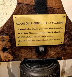 Bell Inscription Close Up: Chapel of the Madeleine, Bordeaux