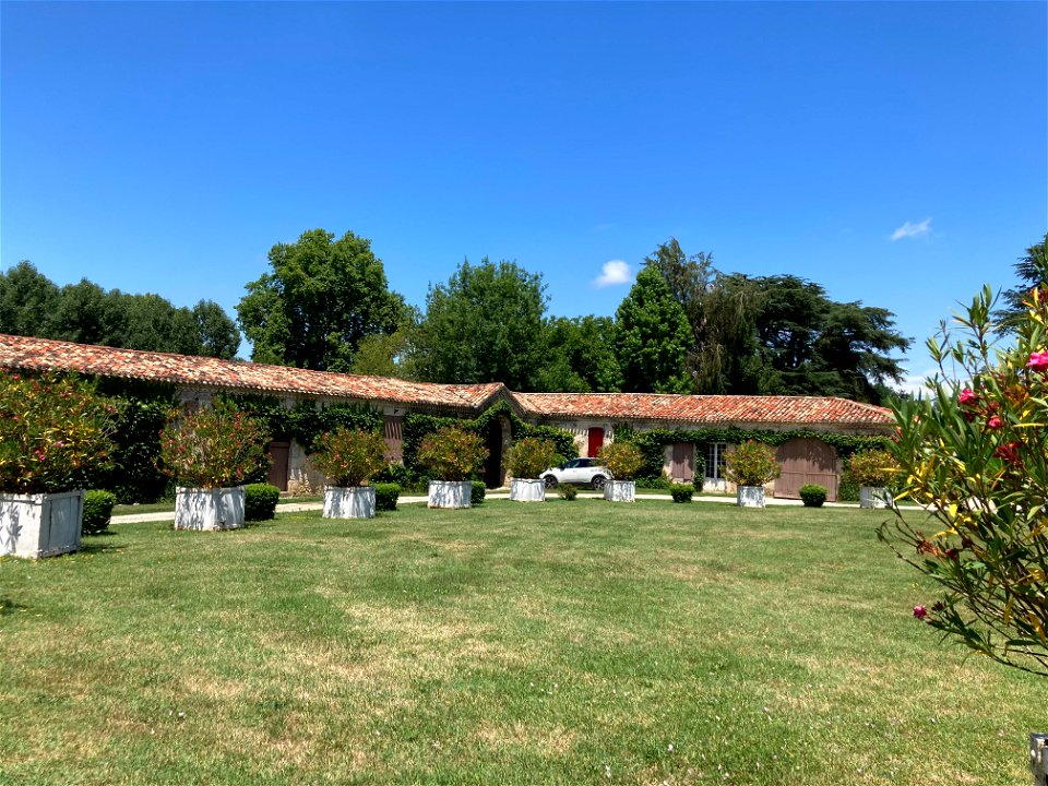 Adele's Childhood Home Front Garden: Chateau de Trenquelleon, Feugarolles