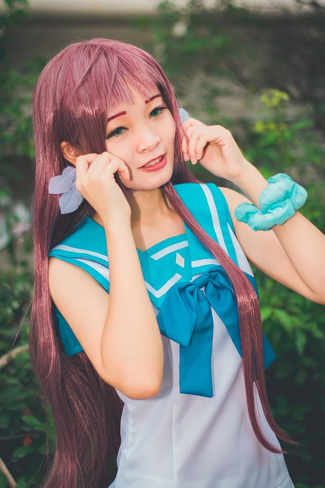cosplayers dress up as Japanese Manga characters